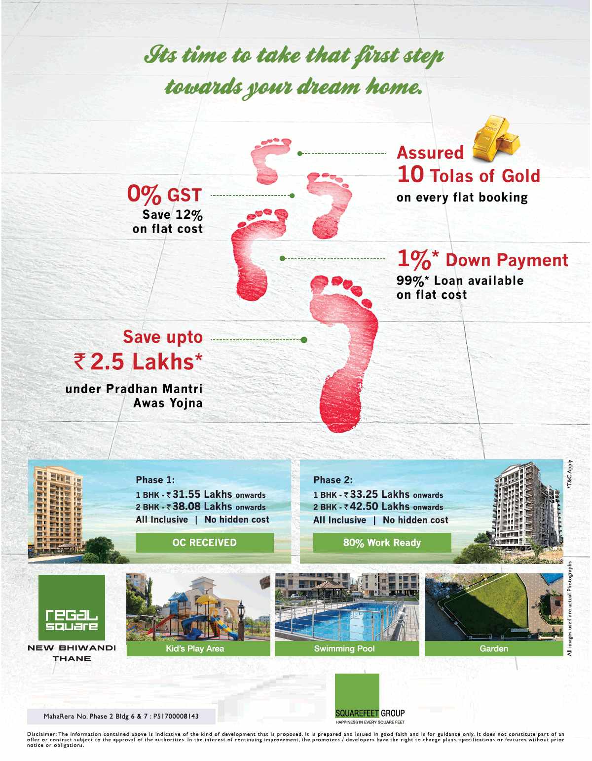 Take your first step towards your dream home at Squarefeet Regal Square in Mumbai